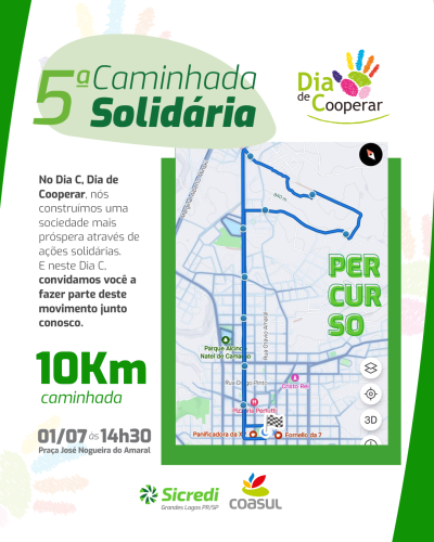 Sicredi e Consul promovem a 5ª Corrida e Caminhada Solidária no Dia de Cooperar 2023 